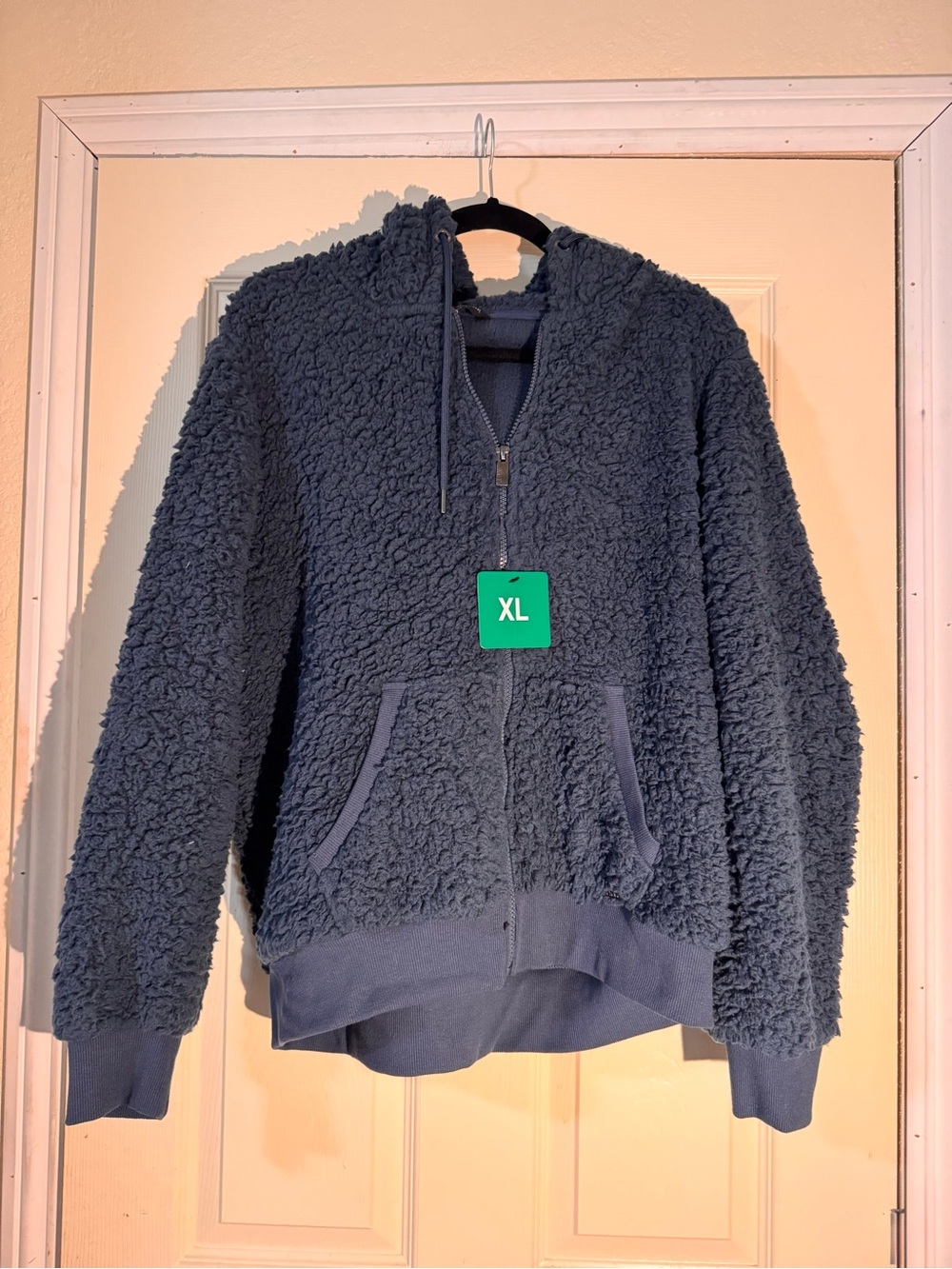 Marc New York Plush Sherpa Hoodie - Navy XL